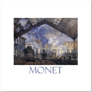 Sainte Lazare Railway Station by Claude Monet Posters and Art